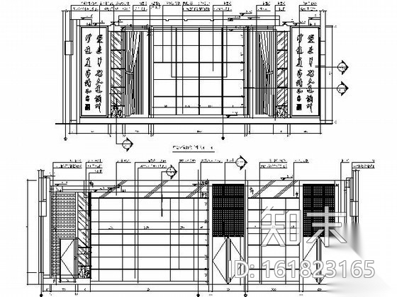 大型办公空间室内装修施工图cad施工图下载【ID:161823165】