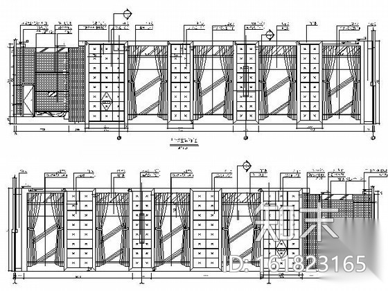 大型办公空间室内装修施工图cad施工图下载【ID:161823165】