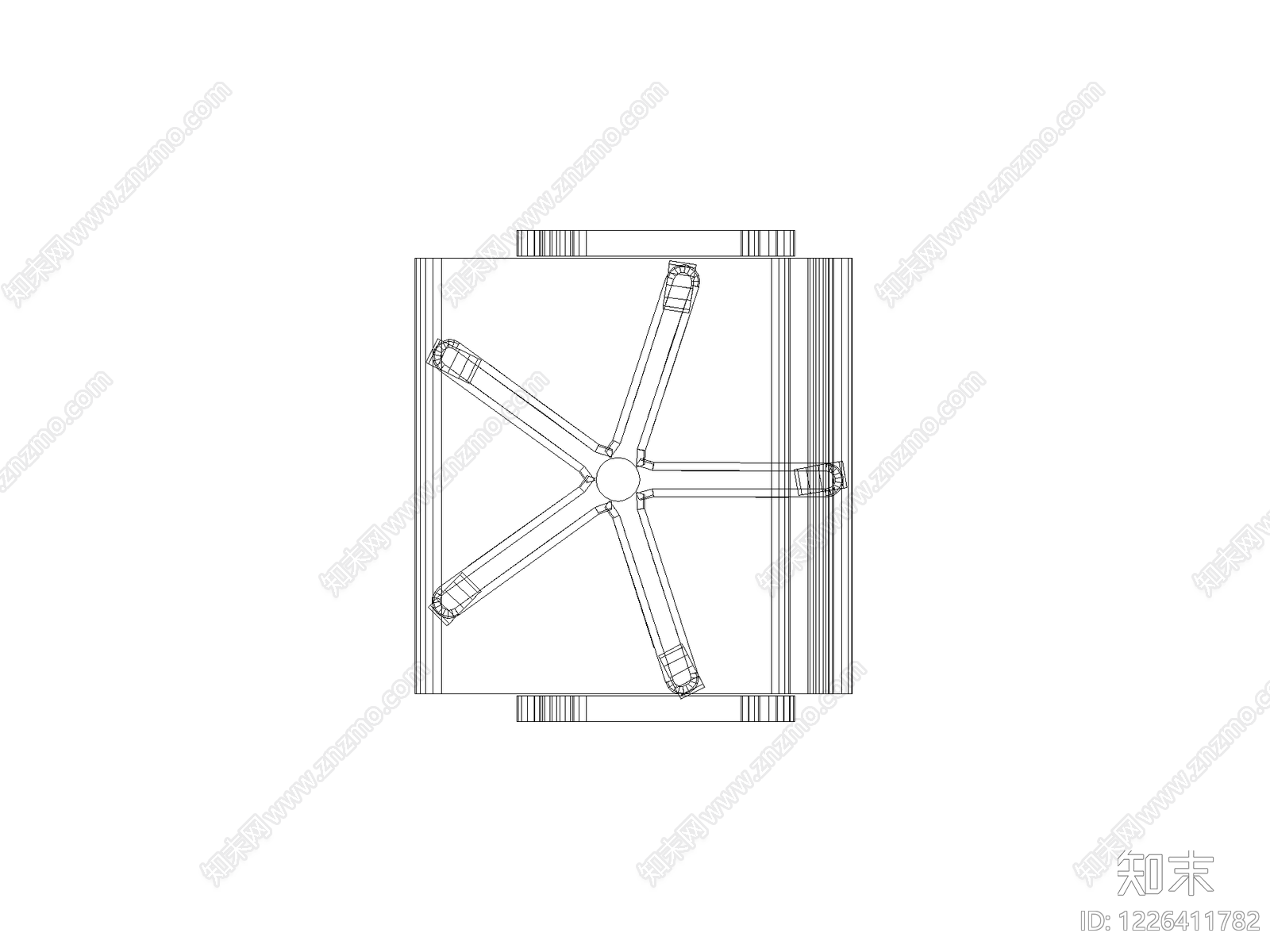 现代五金管件CAD图纸
