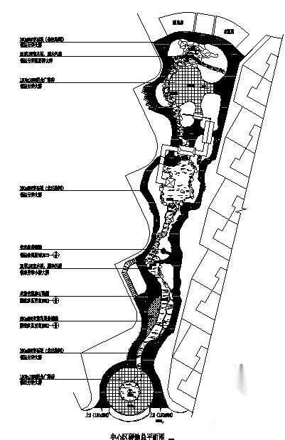 小区中心区施工图全套cad施工图下载【ID:161101163】