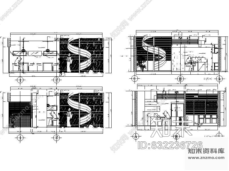 图块/节点日式料理店立面图Ⅰcad施工图下载【ID:832236726】