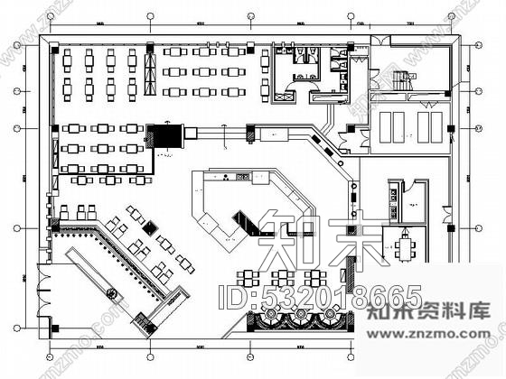 施工图杭州休闲度假酒店细节十足自助餐厅室内施工图含效果图cad施工图下载【ID:532018665】