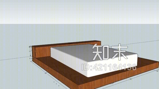 特大号床垫平台SU模型下载【ID:421164136】