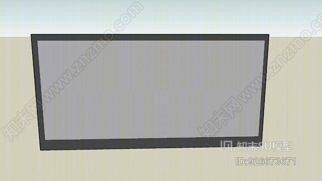 大型电视机（等离子显示屏）SU模型下载【ID:926673671】