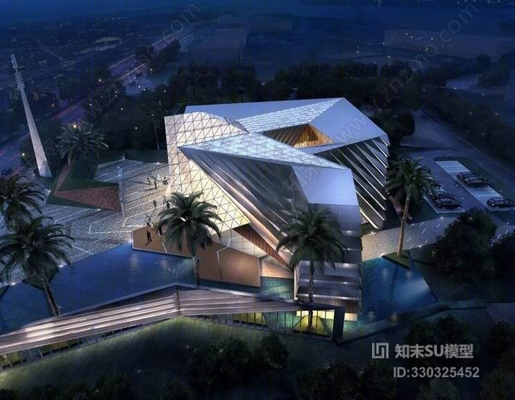 世茂深圳前海展示中心SU模型下载【ID:330325452】