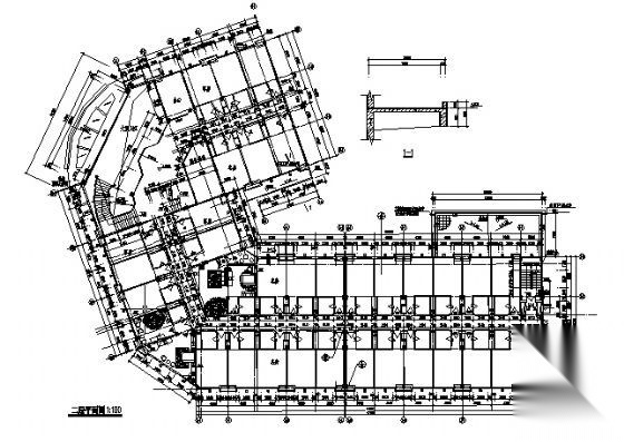 某四层酒店建筑施工图cad施工图下载【ID:151531156】