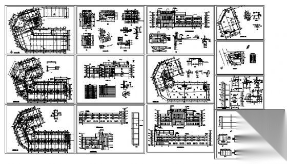 某四层酒店建筑施工图cad施工图下载【ID:151531156】