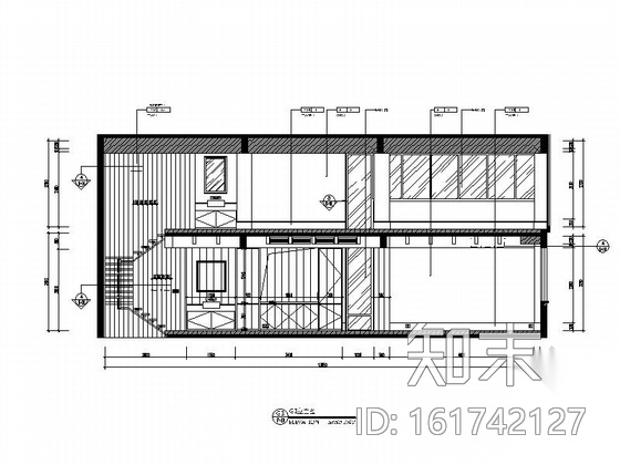 [青岛]LOFT办公室装修施工图（含效果）cad施工图下载【ID:161742127】