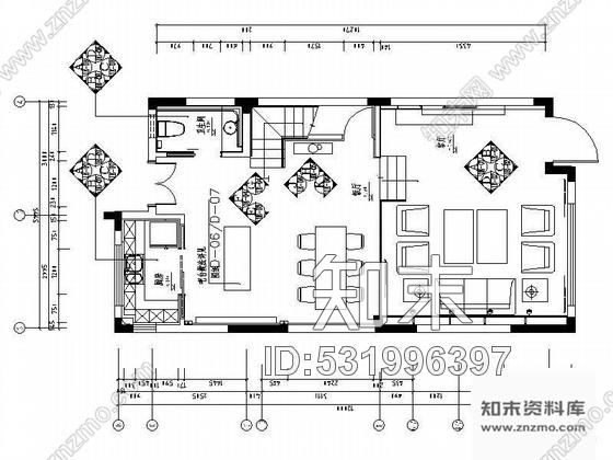 施工图南京三层现代极简式别墅样板房装修图cad施工图下载【ID:531996397】