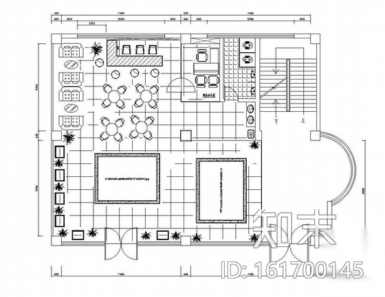 某房产公司展厅装修图施工图下载【ID:161700145】