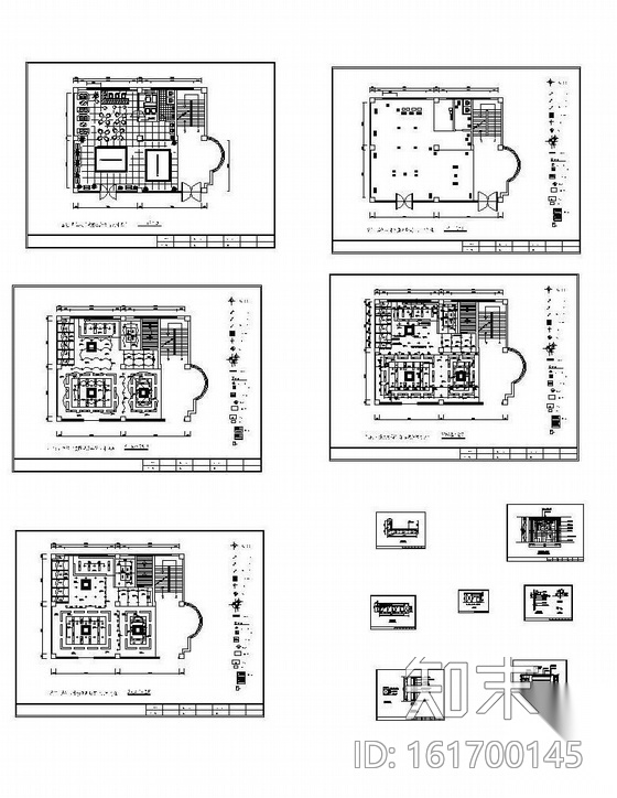 某房产公司展厅装修图cad施工图下载【ID:161700145】
