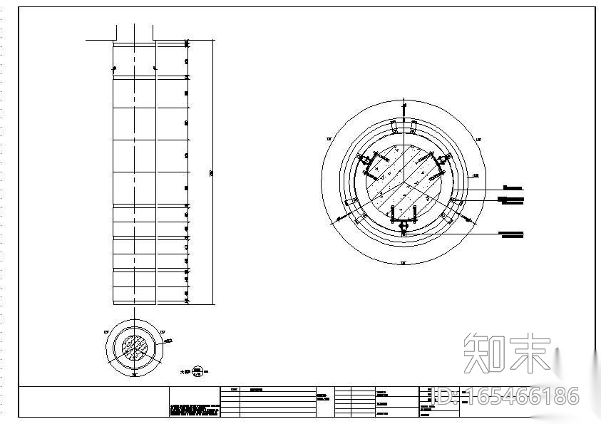 香港某幕墙石材包圆柱节点构造详图cad施工图下载【ID:165466186】