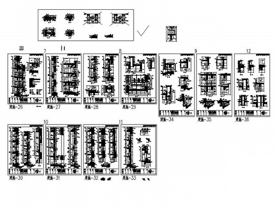 [石家庄]某高校五层图书馆建筑施工图cad施工图下载【ID:165610140】