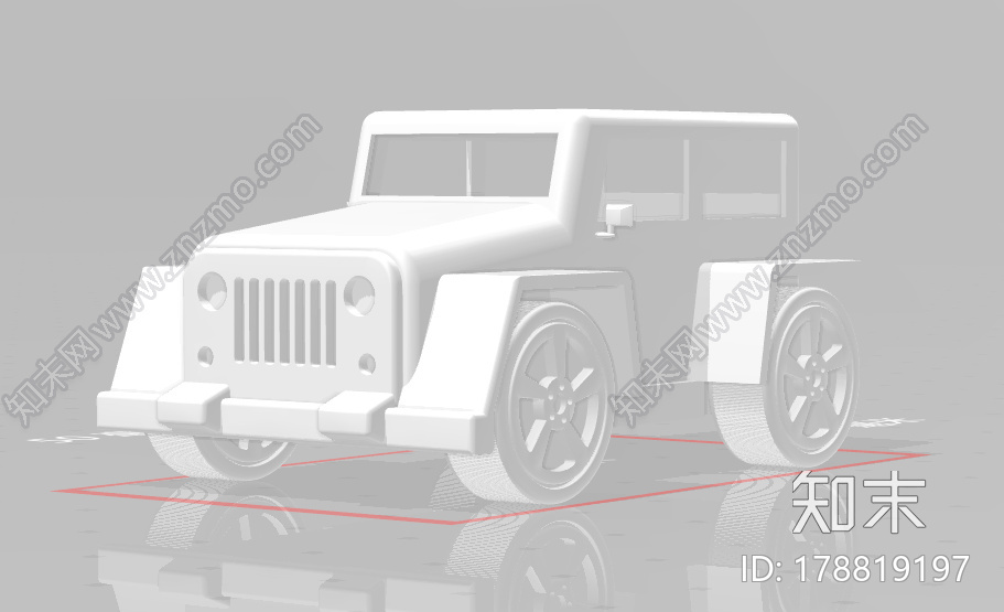 吉普车3d打印模型下载【ID:178819197】