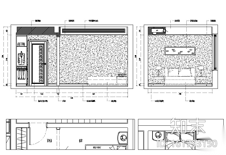 [福建]虎溪花园别墅设计施工图（附效果图）cad施工图下载【ID:161793150】