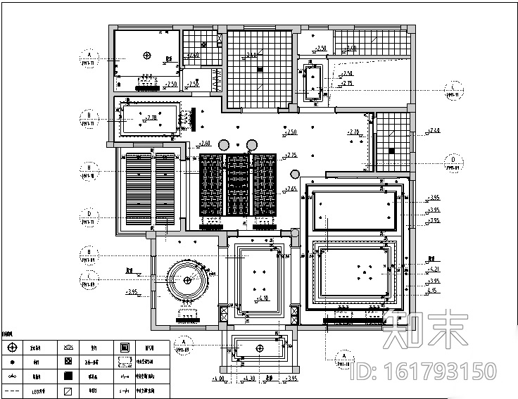 [福建]虎溪花园别墅设计施工图（附效果图）cad施工图下载【ID:161793150】