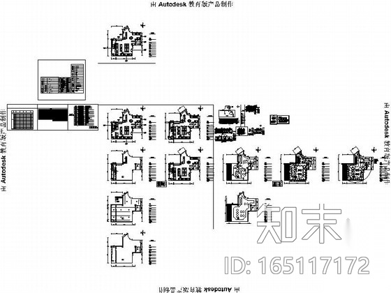 [唐山]高雅时尚现代风格连锁西餐厅装修施工图cad施工图下载【ID:165117172】