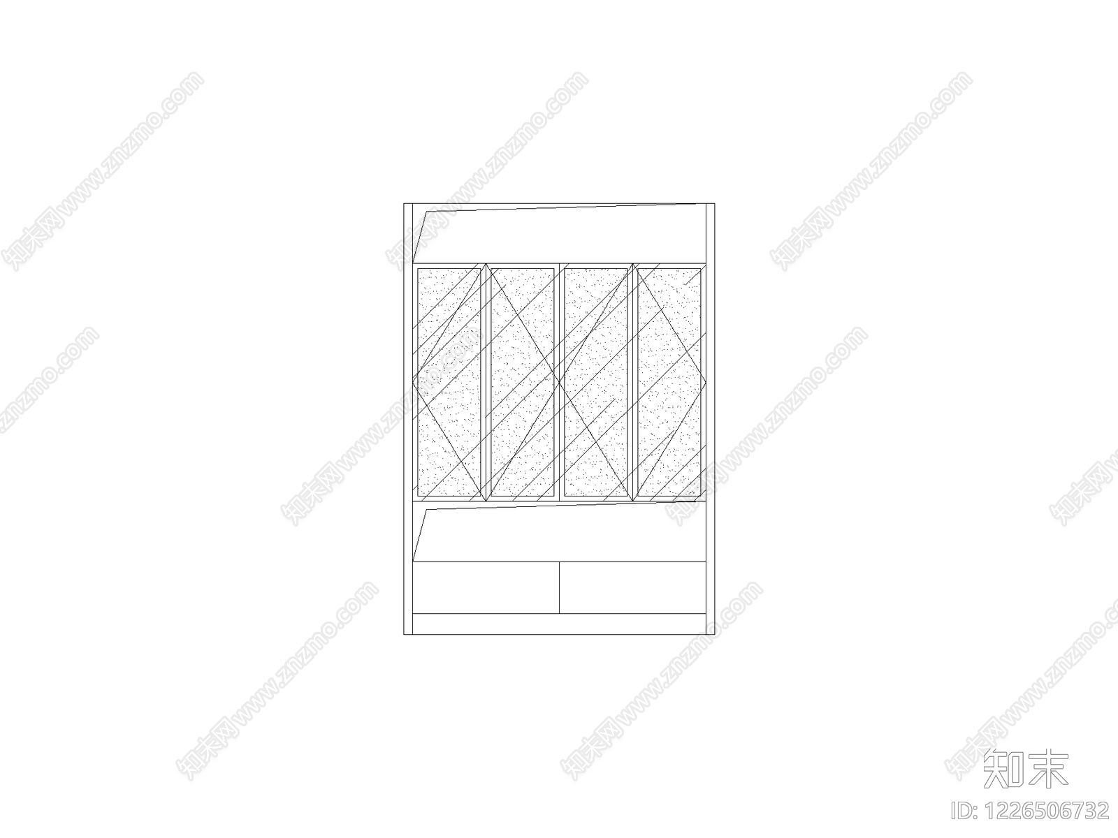 柜子cad施工图下载【ID:1226506732】
