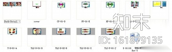 [上海]现代时尚双层别墅设计装修图cad施工图下载【ID:161879135】