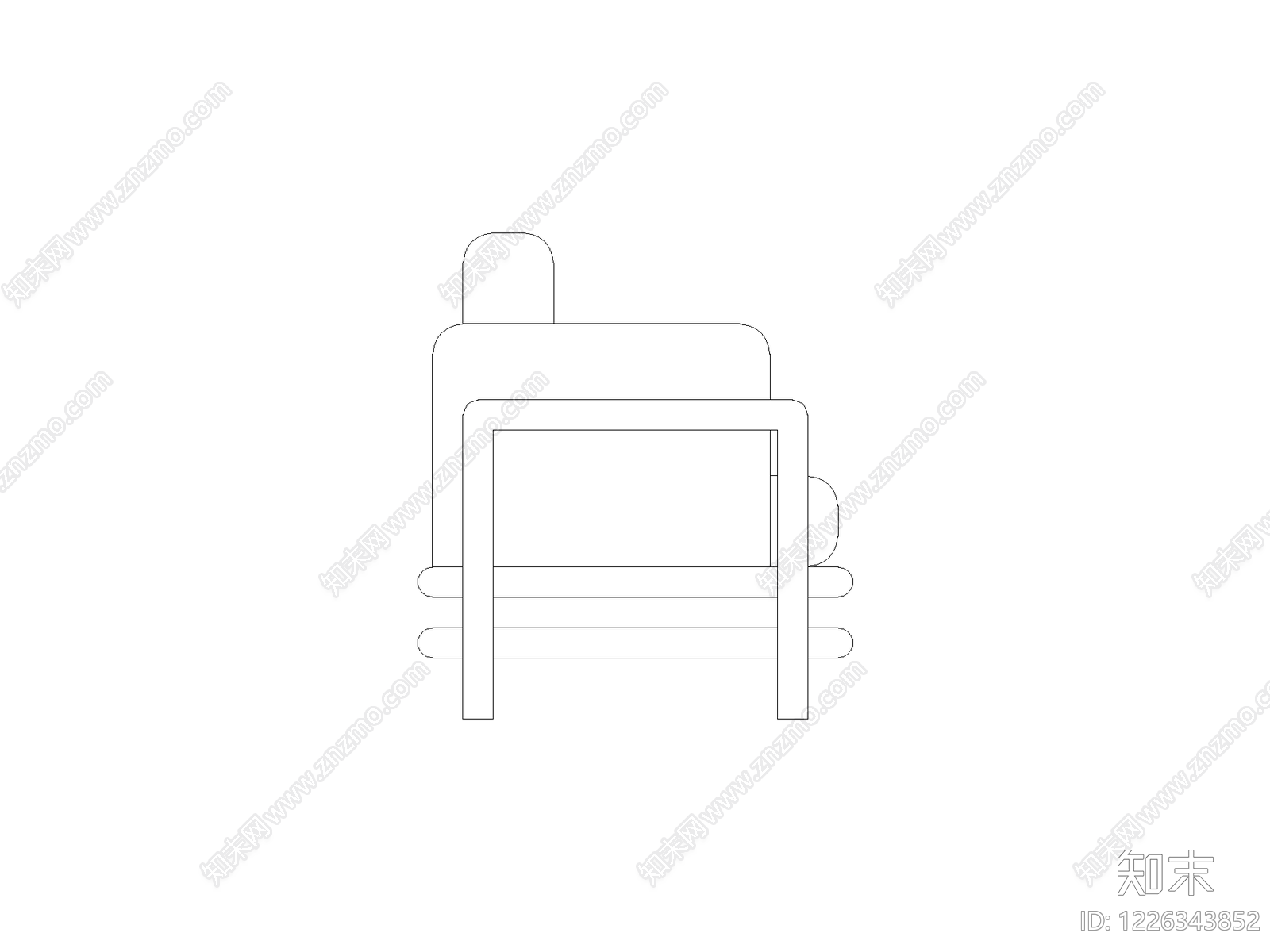 现代椅子CAD图纸