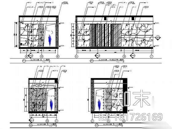 [广东]大型城市综合体豪华现代风格售楼处室内装修施工图施工图下载【ID:161726169】