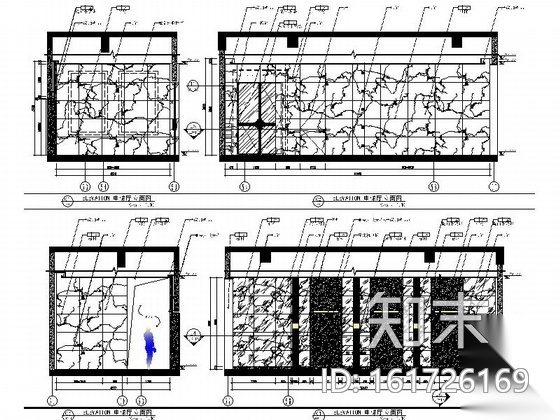 [广东]大型城市综合体豪华现代风格售楼处室内装修施工图施工图下载【ID:161726169】