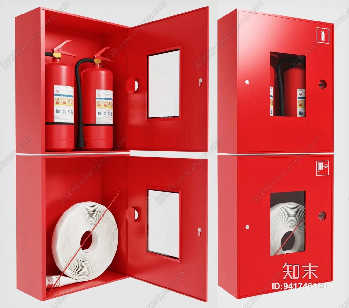 现代消防柜3D模型下载【ID:941746169】