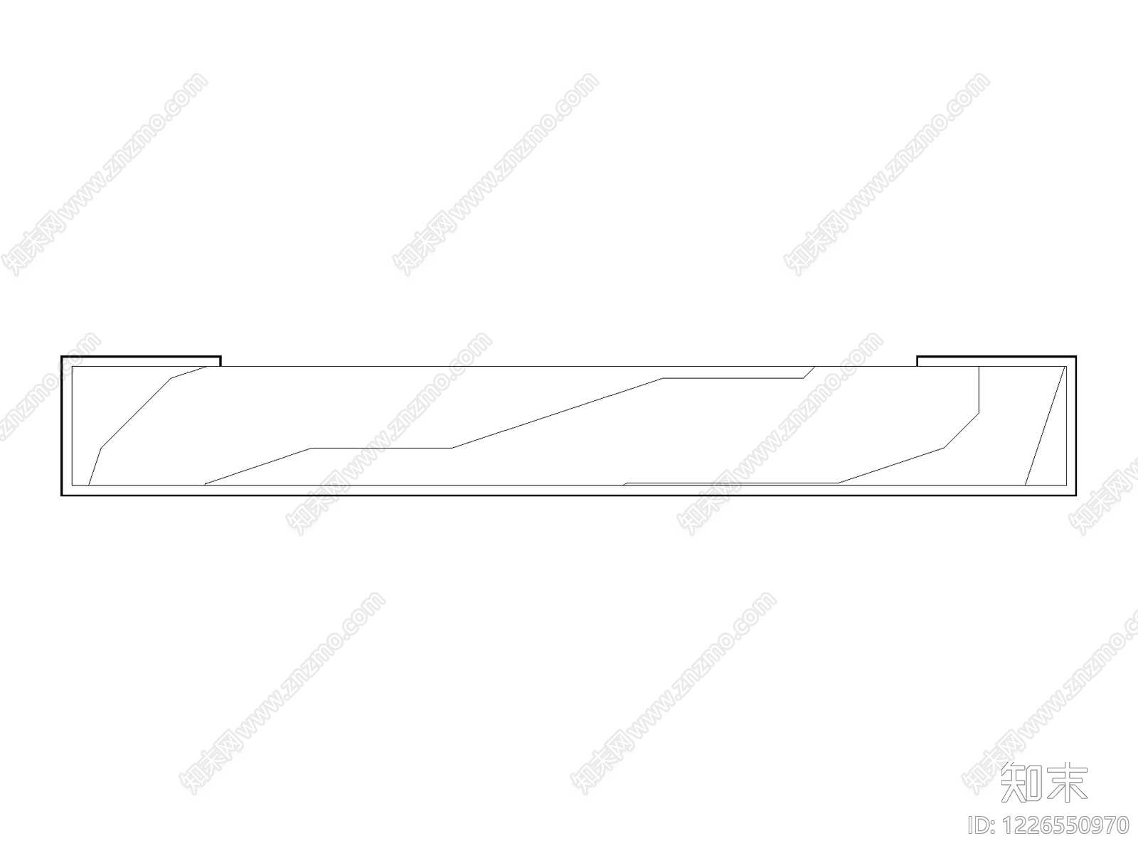 装饰线条cad施工图下载【ID:1226550970】
