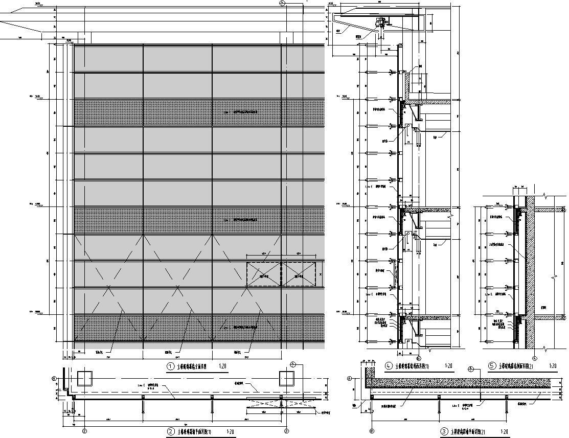 [上海]现代风格国际设计中心建筑施工图设计—同济cad施工图下载【ID:149933156】