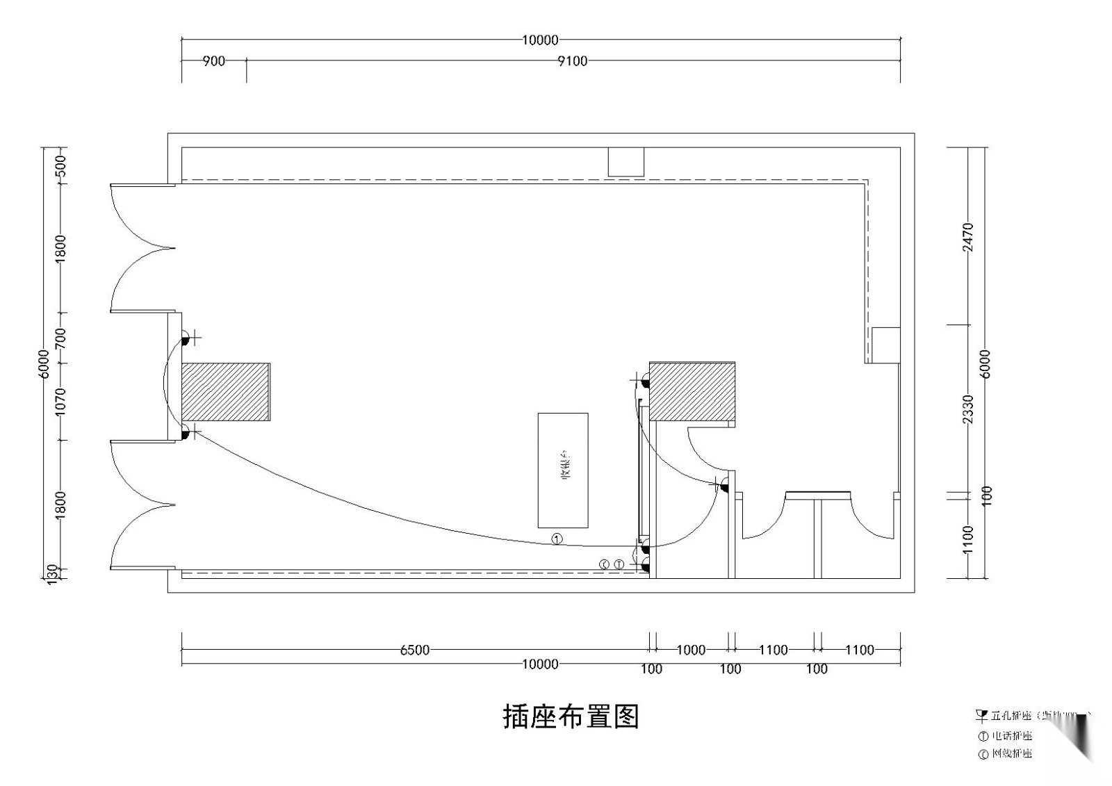 60平方某品牌服装店施工图_附效果图cad施工图下载【ID:160416114】