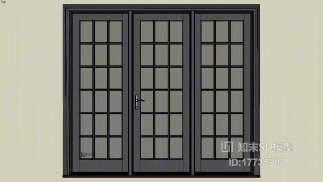 折叠门SU模型下载【ID:17735298】