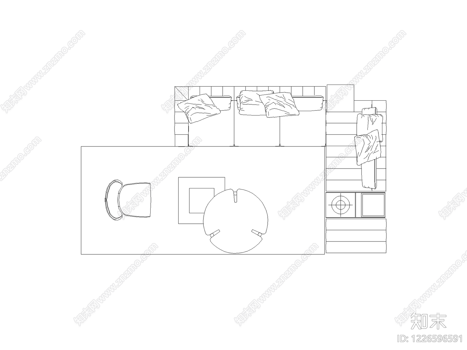 现代家装图库CAD图纸