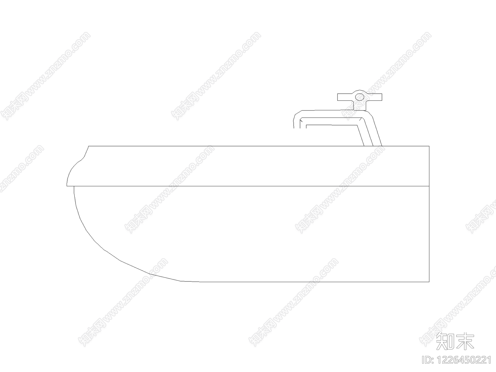卫浴设施cad施工图下载【ID:1226450221】