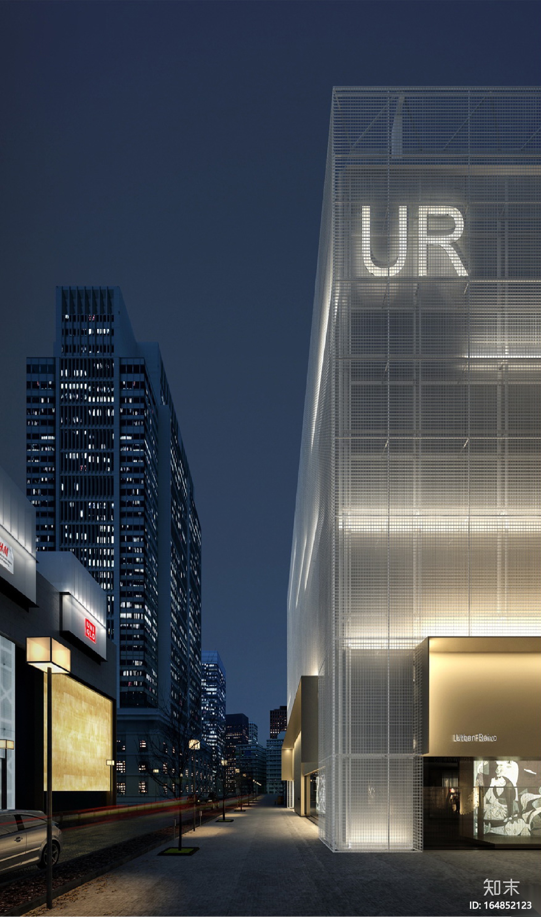 [成都]UR旗舰店设计方案+效果图+官方摄影cad施工图下载【ID:164852123】