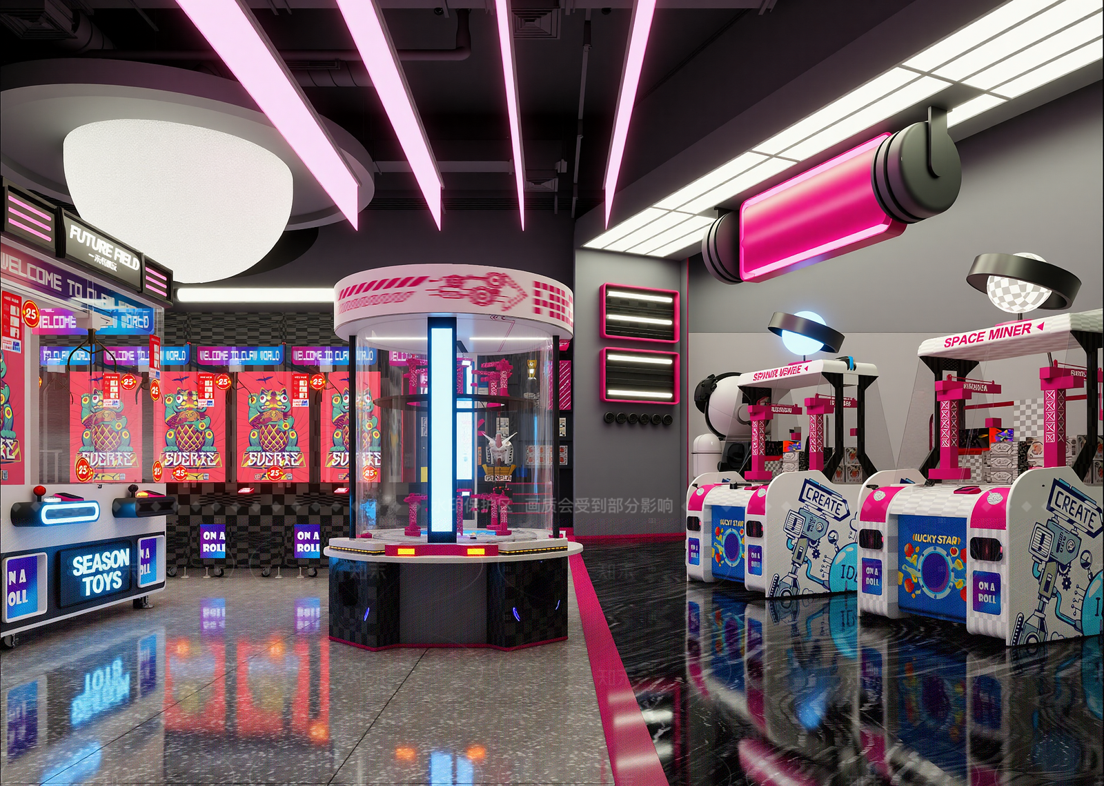 现代网吧网咖3D模型下载【ID:1214584240】