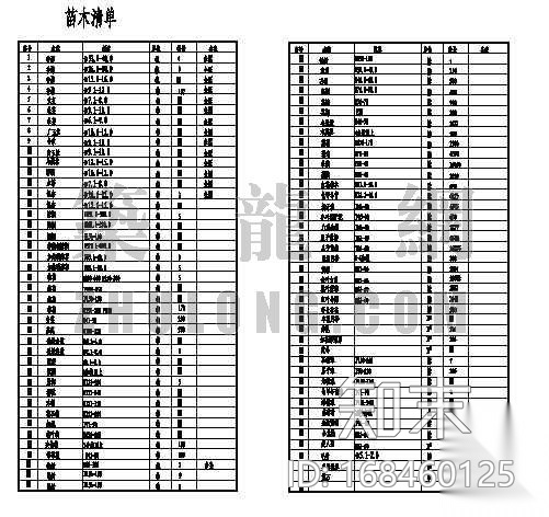 正峰苑小区绿化施工图cad施工图下载【ID:168460125】