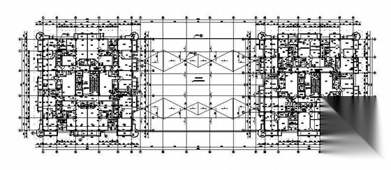 某十八层商住楼建筑施工图(带人防)cad施工图下载【ID:165394199】