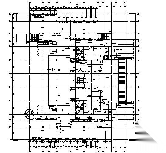 某图书馆建筑图cad施工图下载【ID:151618141】