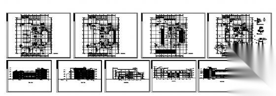 某图书馆建筑图cad施工图下载【ID:151618141】