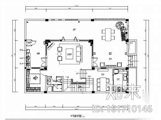 [四川]新中式风格三层别墅室内装修施工图（含高清实景图...cad施工图下载【ID:161710146】