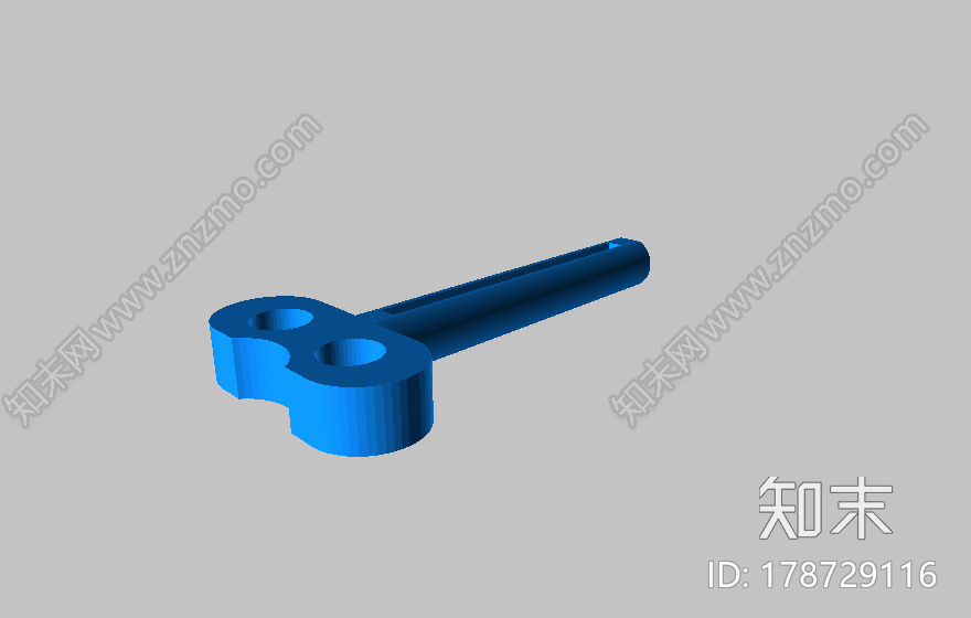 钥匙形状的牙膏挤出器3d打印模型下载【ID:178729116】