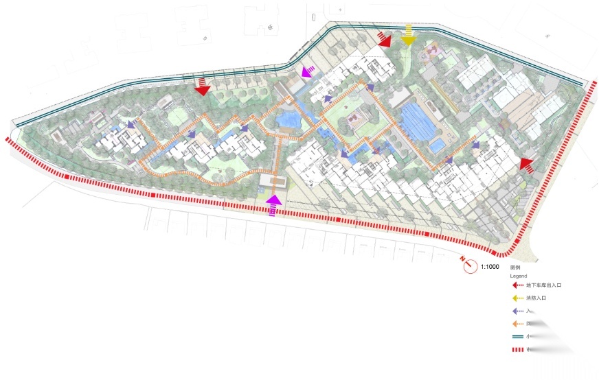 [广东]岭南现代自然山水居住区景观设计方案施工图下载【ID:161067151】