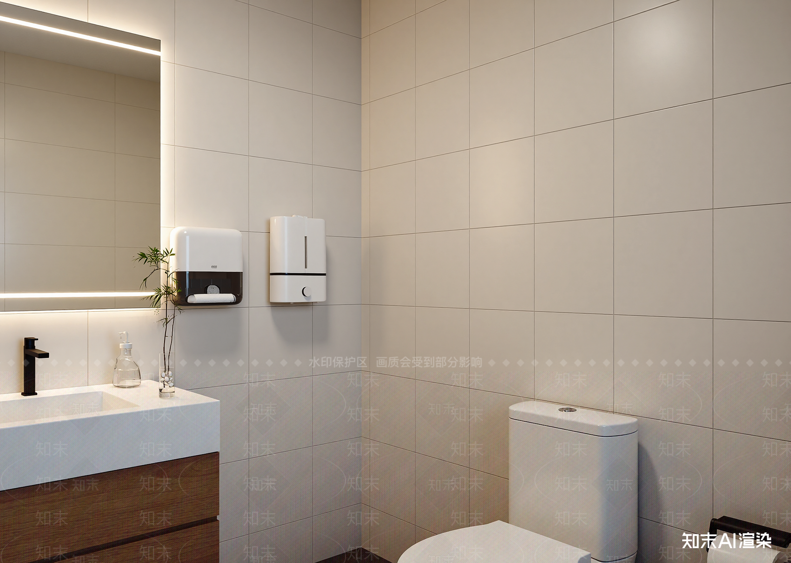 现代酒店卫生间3D模型下载【ID:1215139839】