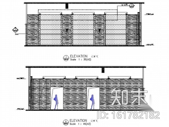 [陕西]豪华五星级商务酒店会议室装修施工图（含效果）施工图下载【ID:161782182】