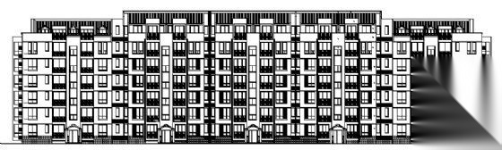 某六层住宅建筑施工图cad施工图下载【ID:149866172】