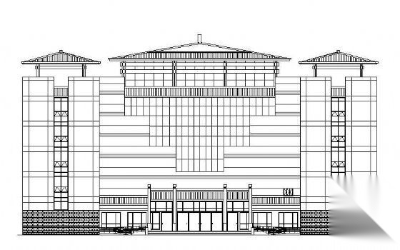 某玉器城展厅幕墙工程建筑施工图cad施工图下载【ID:164861174】