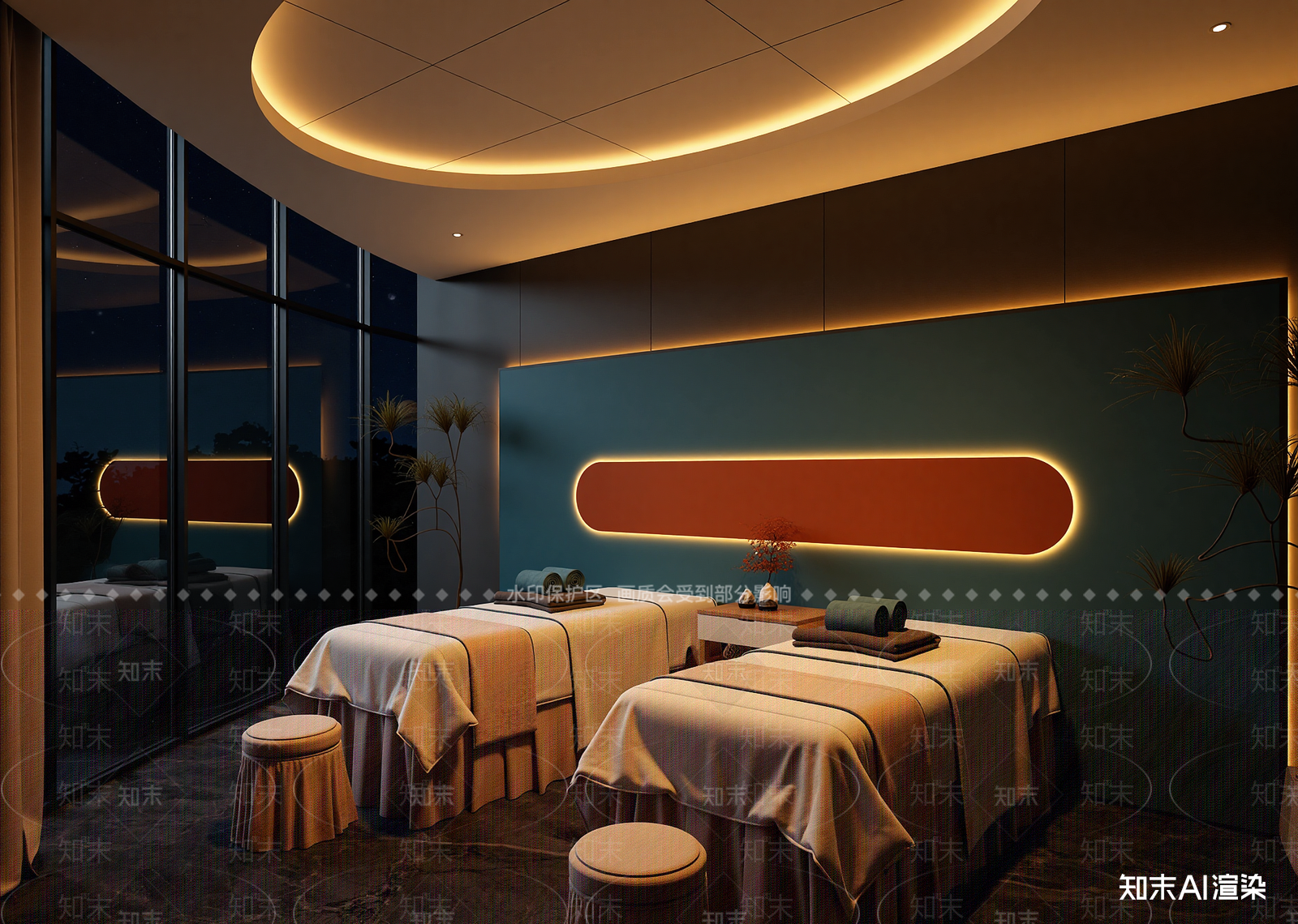 现代美容院3D模型下载【ID:1214635471】
