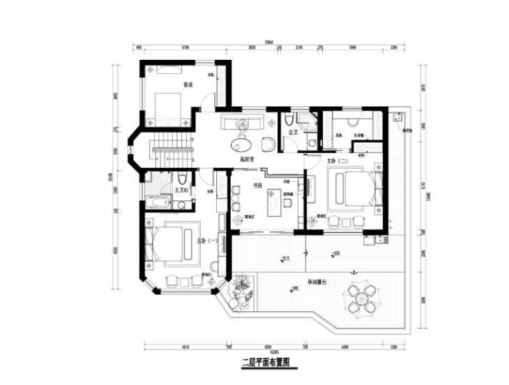 金域榕郡别墅住宅室内装修设计施工图及效果图cad施工图下载【ID:161776126】