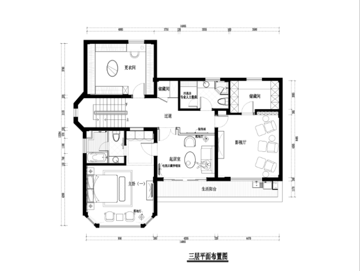 金域榕郡别墅住宅室内装修设计施工图及效果图cad施工图下载【ID:161776126】