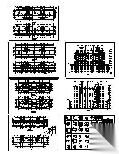 某十三层商住楼建筑方案图cad施工图下载【ID:149852162】